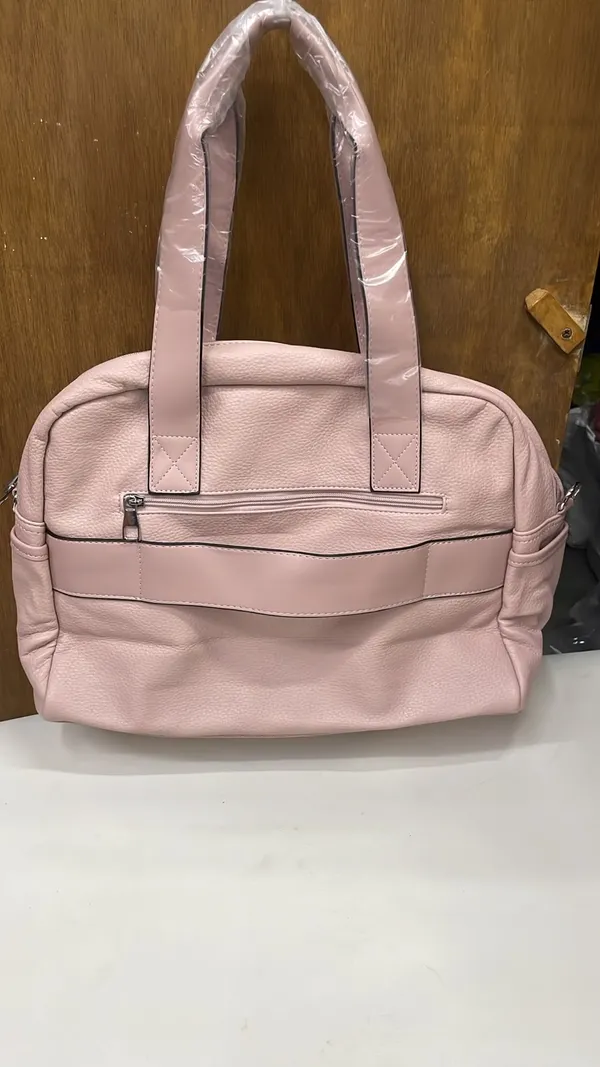 Pink_Pu_Leather_Handheld_Handbag_For_Women