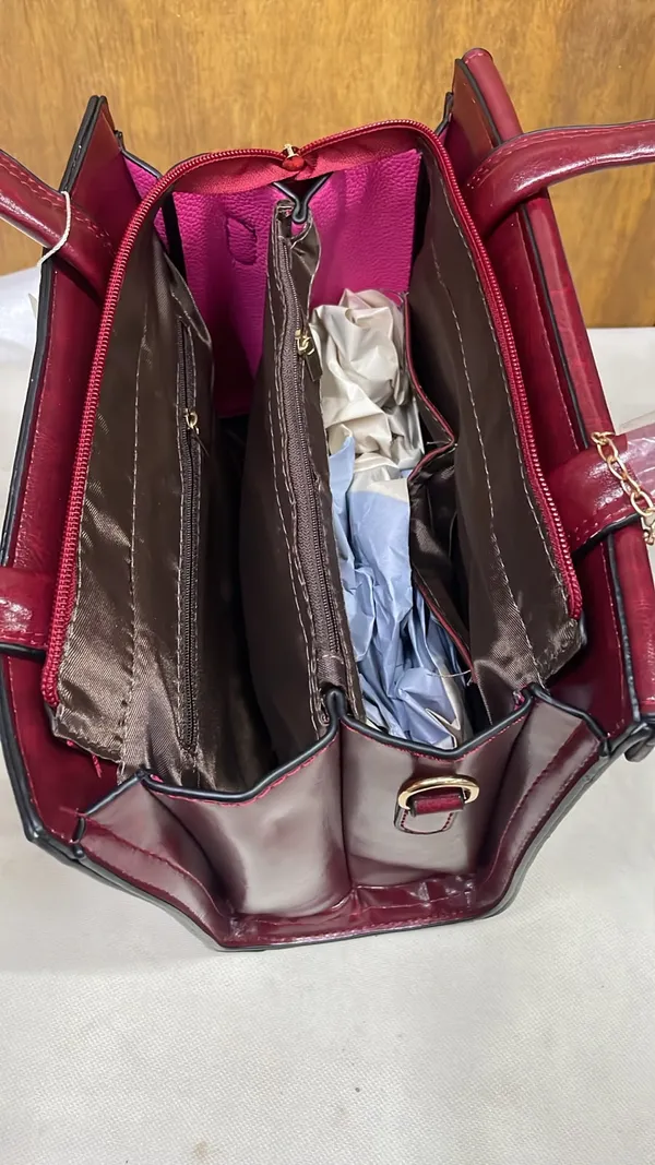 Maroon_Pu_Leather_Structured_Handbag_For_Women