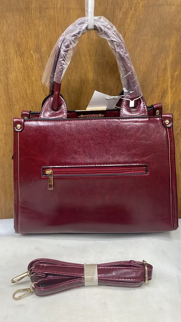 Maroon_Pu_Leather_Tote_Bag_For_Women