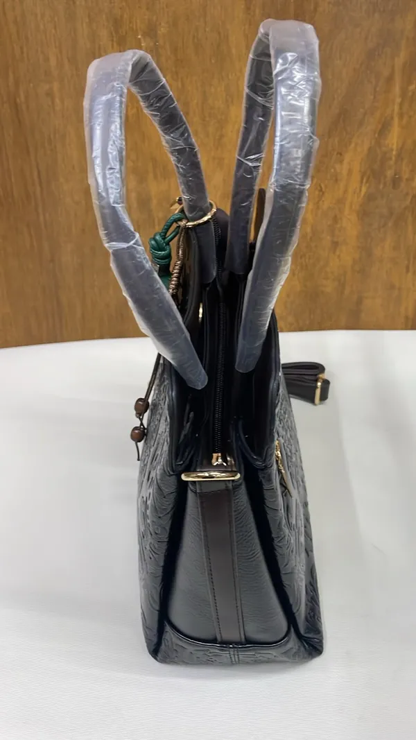 Black_Pu_Leather_Embossed_Tote_Bag_For_Women