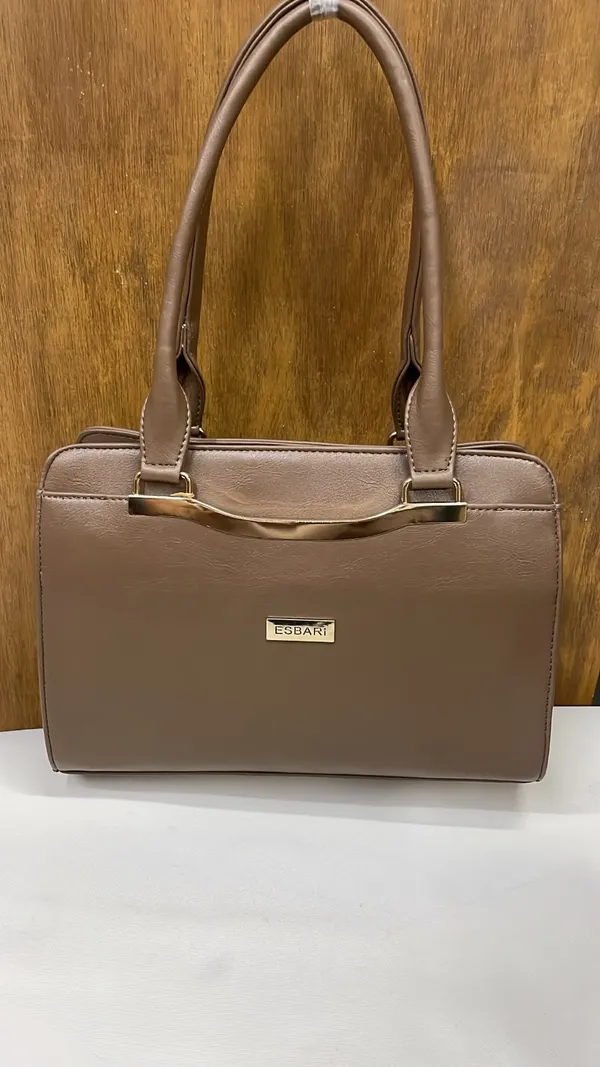 Brown_Pu_Leather_Structured_Handbag_For_Women