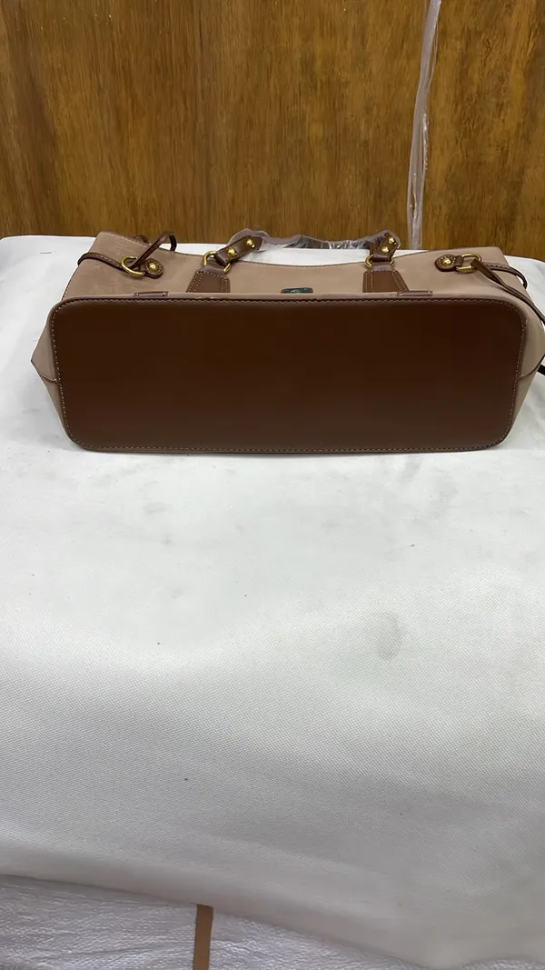 Beige_Pu_Leather_Tote_Bag_For_Women