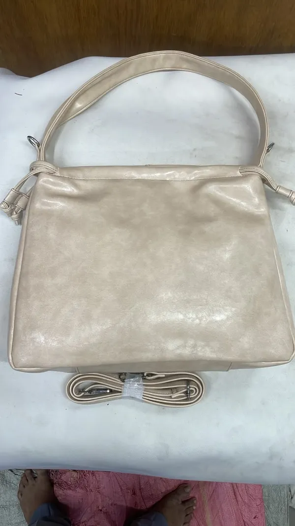 Beige_Pu_Leather_Shoulder_Bag_For_Women