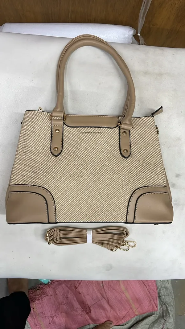 Beige_Pu_Leather_Tote_Bag_For_Women