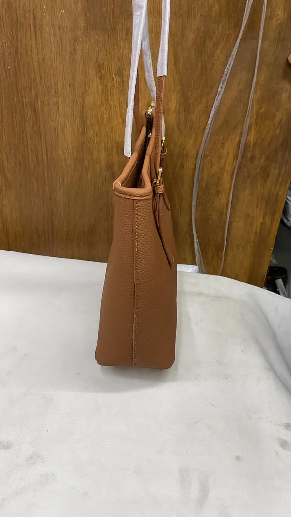 Brown_Pu_Leather_Structured_Tote_Bag_For_Women