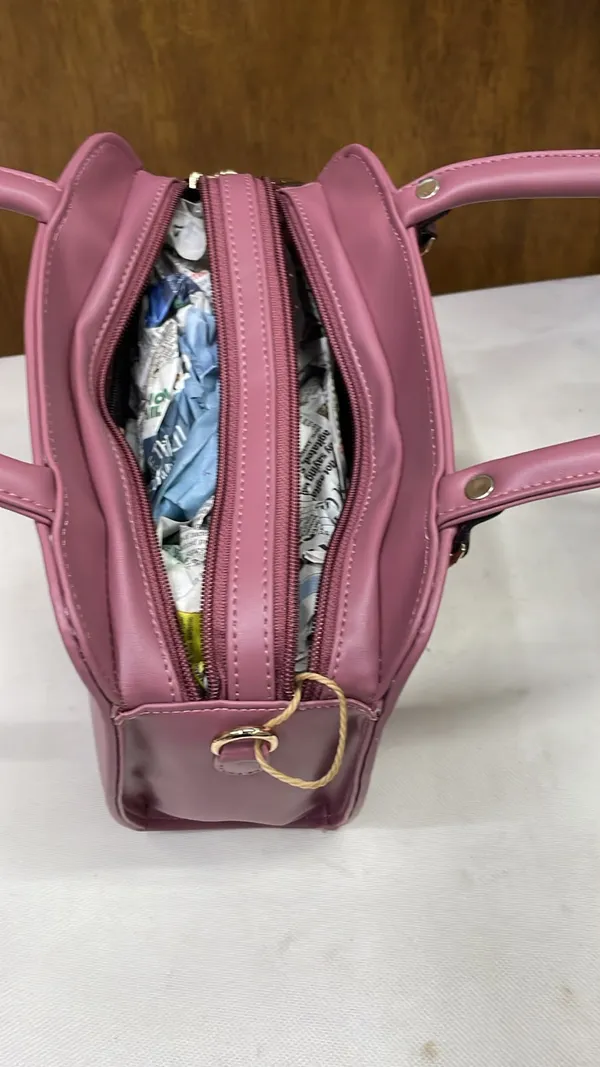 Pink_Pu_Leather_Structured_Handbag_For_Women