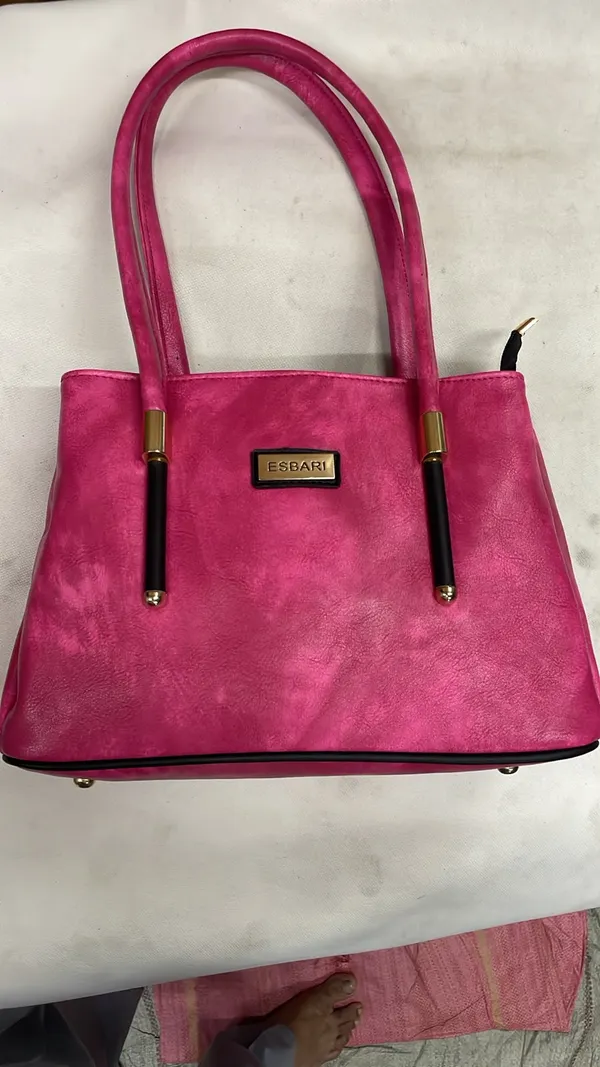 Pink_Pu_Leather_Tote_Bag_For_Women