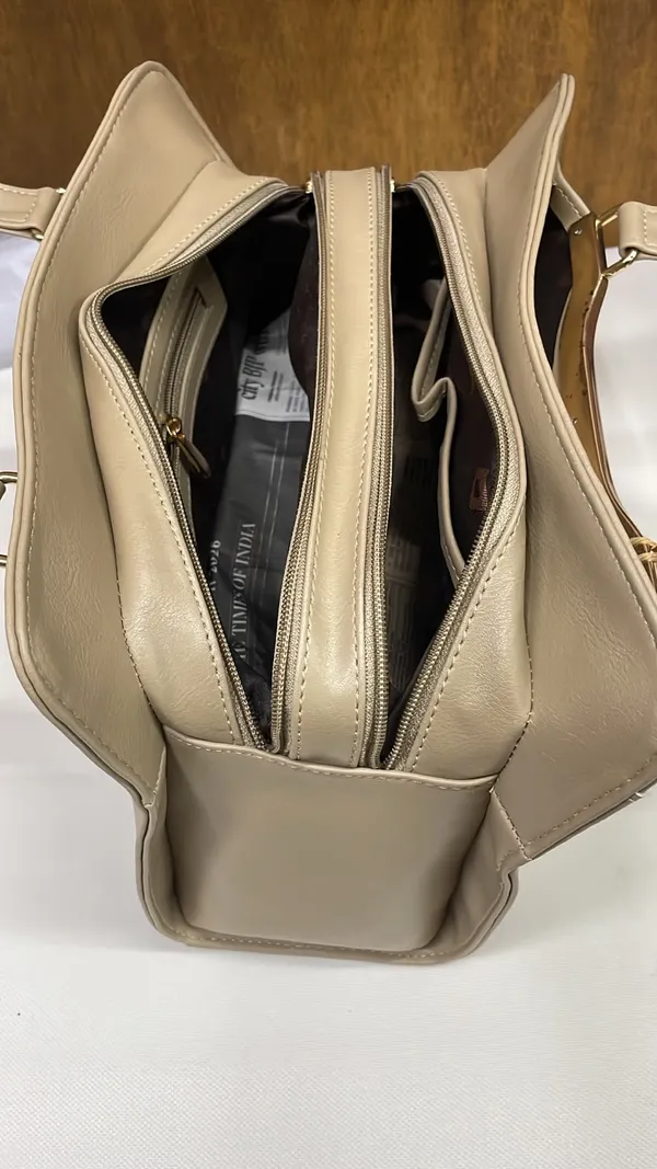 Beige_Pu_Leather_Structured_Handbag_For_Women