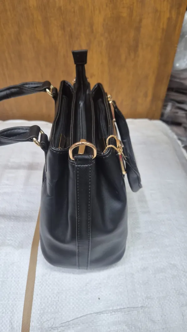 Black_Pu_Leather_Structured_Handbag_For_Women