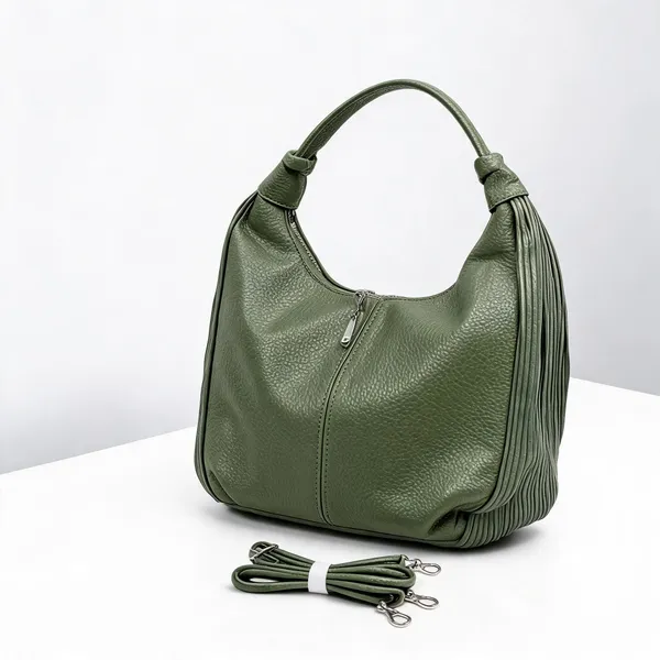 Green_Pu_Leather_Hobo_Shoulder_Bag_For_Women
