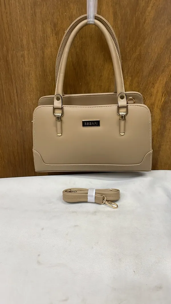 Beige_Pu_Leather_Structured_Handbag_For_Women