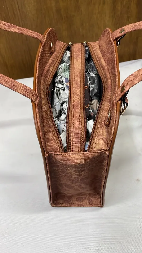 Brown_Pu_Leather_Structured_Tote_Bag_For_Women