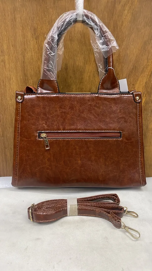 Brown_Pu_Leather_Structured_Handbag_For_Women