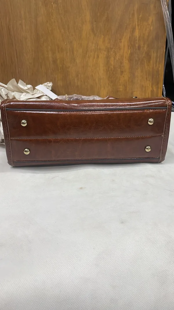 Brown_Pu_Leather_Structured_Handbag_For_Women