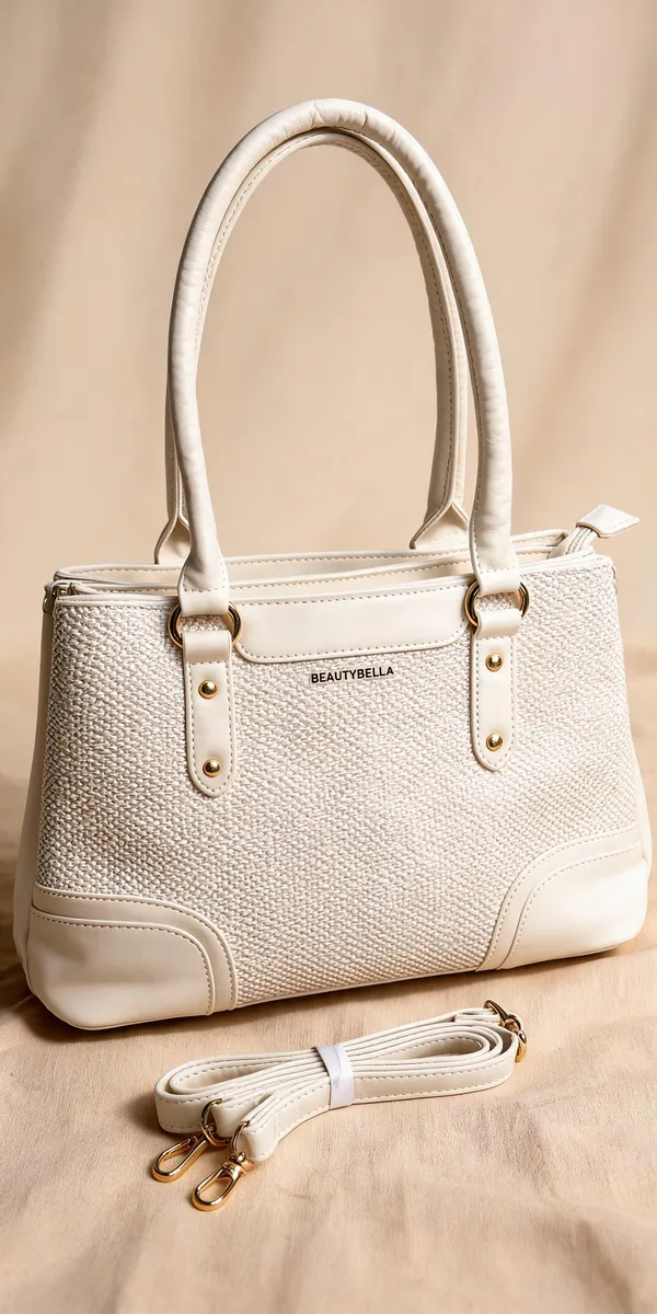 White_Pu_Leather_Tote_Bag_For_Women