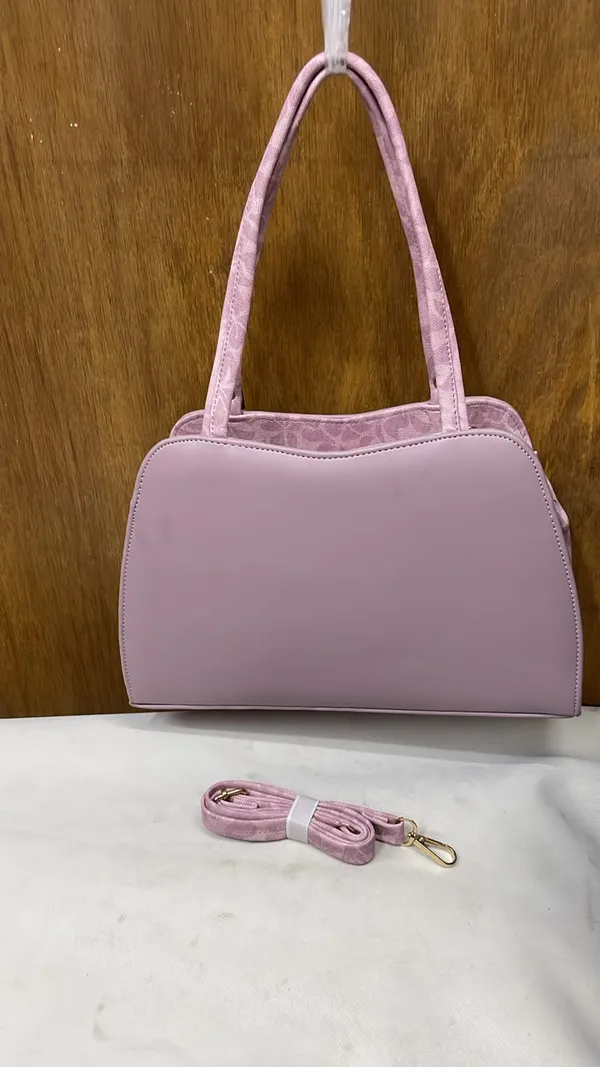 Pink_Pu_Leather_Tote_Bag_For_Women