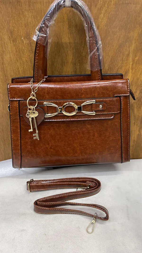 Brown_Pu_Leather_Structured_Handbag_For_Women