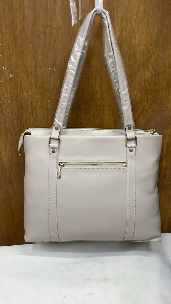 White_Pu_Leather_Tote_Bag_For_Women