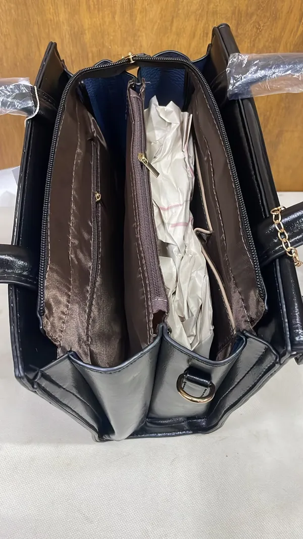 Black_Pu_Leather_Structured_Handbag_For_Women