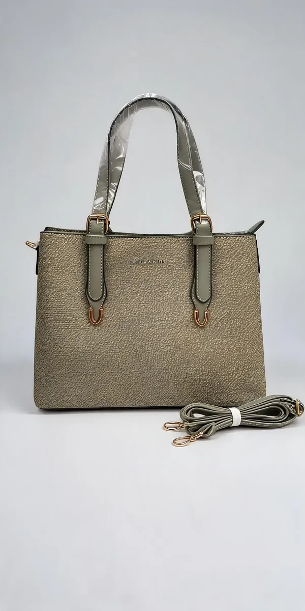Olive_Green_Pu_Leather_Structured_Tote_Bag_For_Women