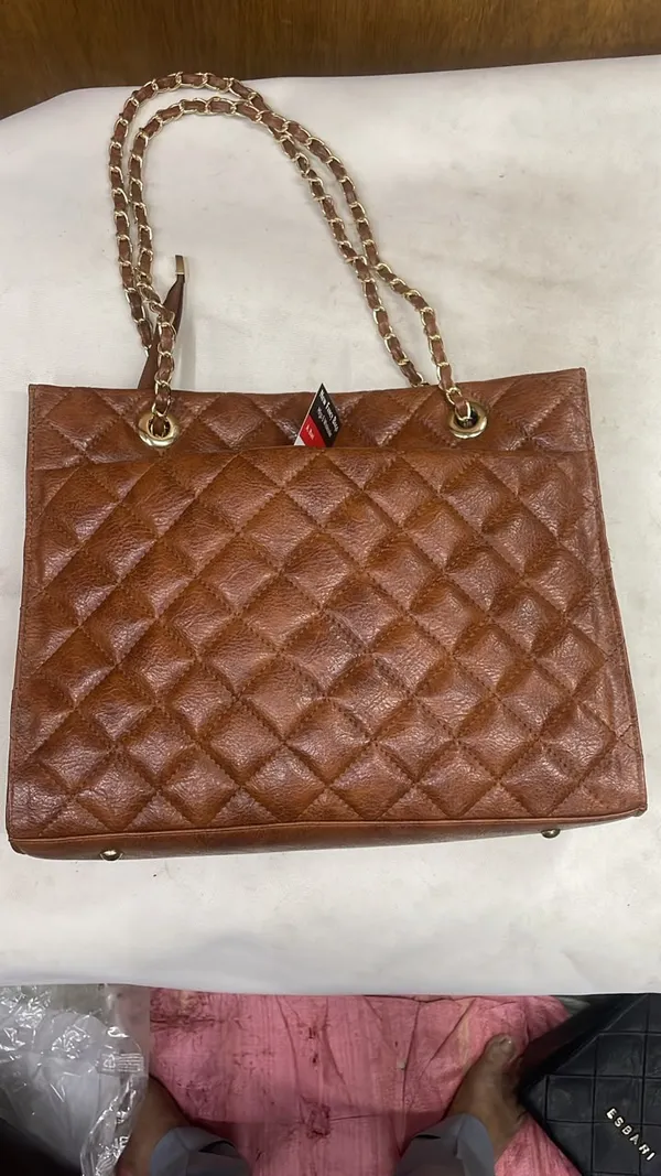 Brown_Pu_Leather_Quilted_Shoulder_Bag_For_Women