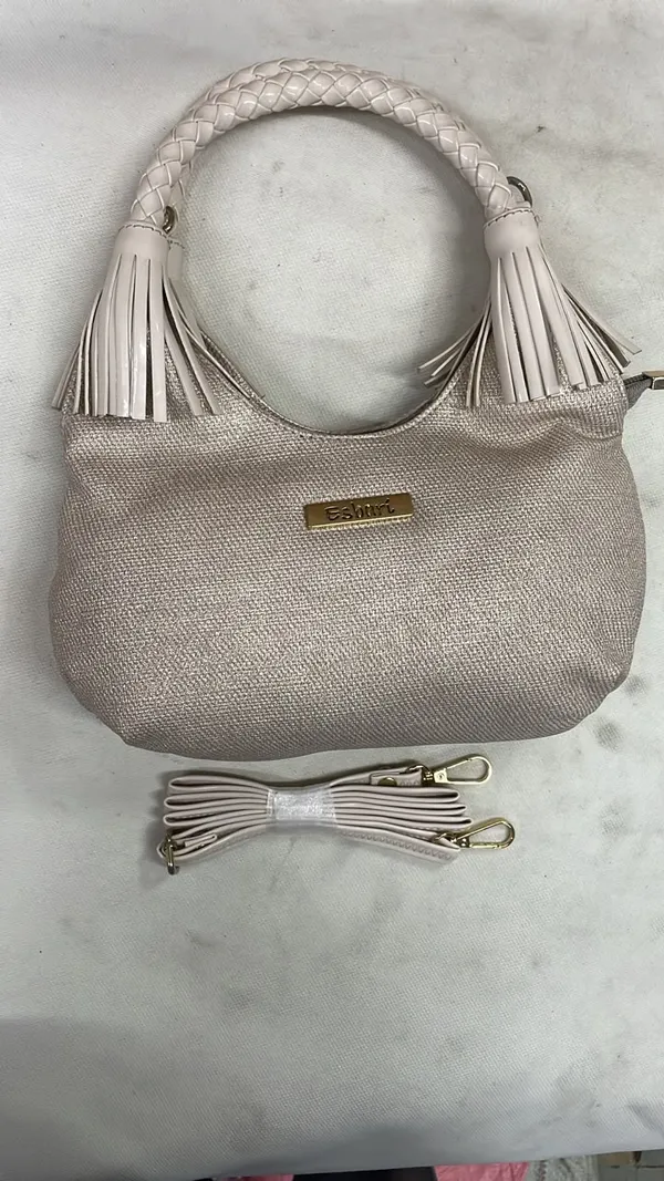 Silver_Pu_Leather_Tassel_Handbag_For_Women