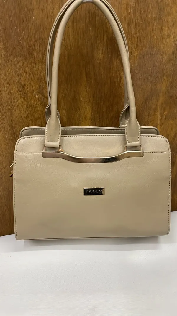 Beige_Pu_Leather_Structured_Handbag_For_Women