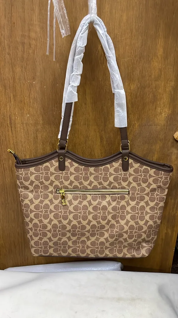 Brown_Pu_Leather_Textured_Tote_Bag_For_Women