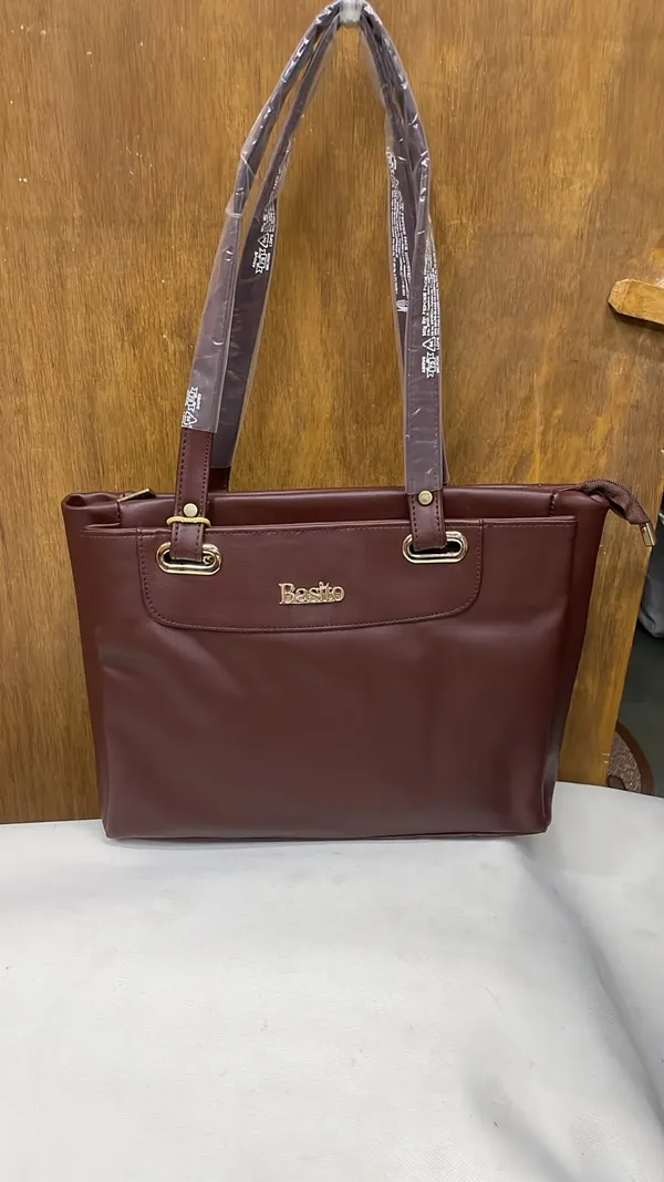 Maroon_Pu_Leather_Tote_Bag_For_Women