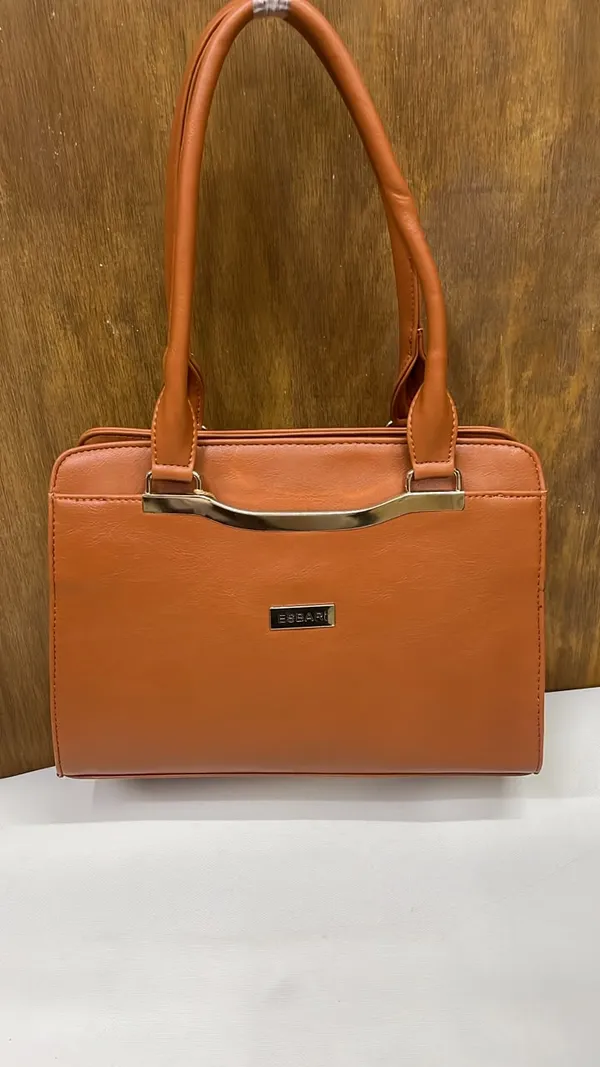 Brown_Pu_Leather_Structured_Handbag_For_Women