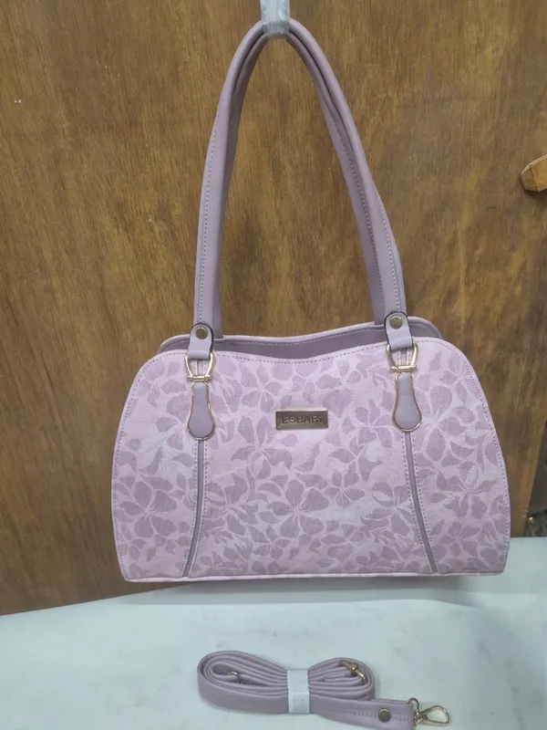 Lavender_Pu_Leather_Floral_Tote_Bag_For_Women