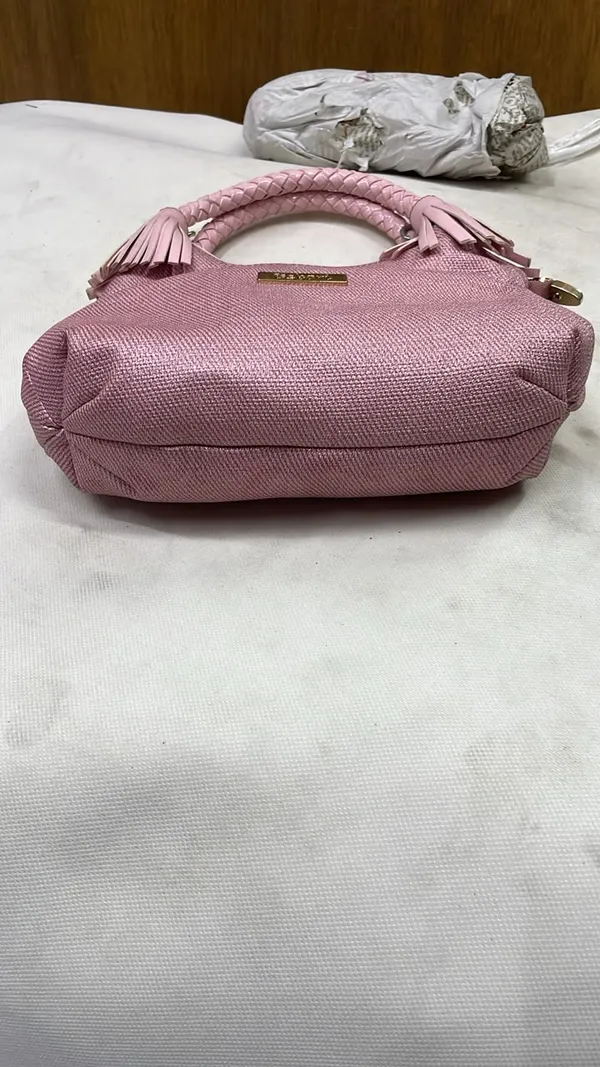 Pink_Pu_Leather_Textured_Shoulder_Bag_For_Women