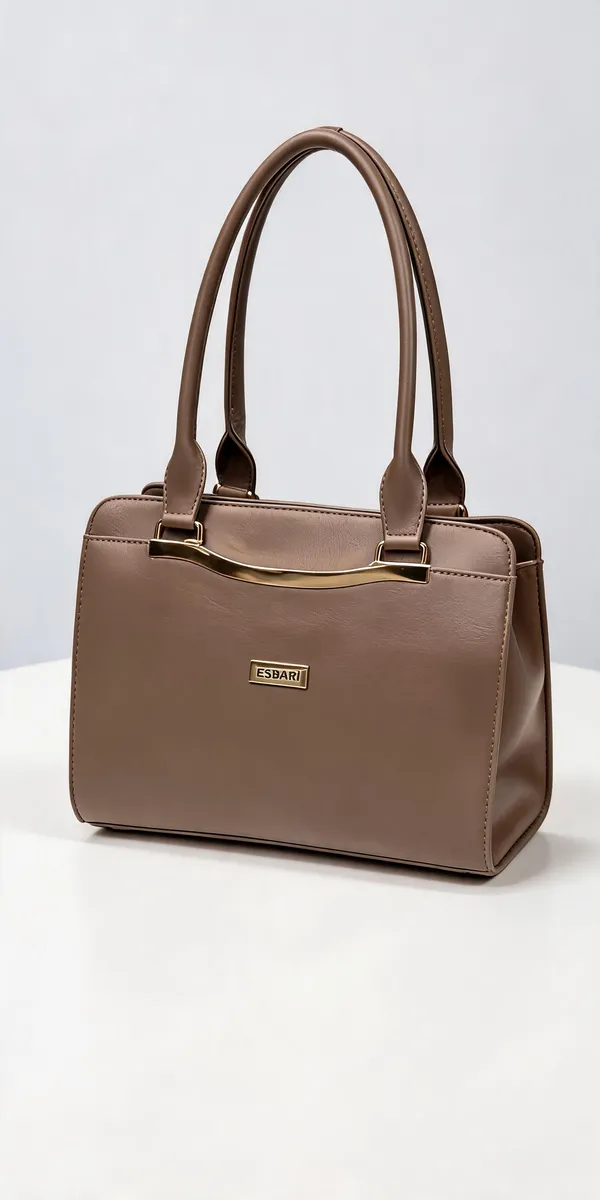 Brown_Pu_Leather_Structured_Handbag_For_Women