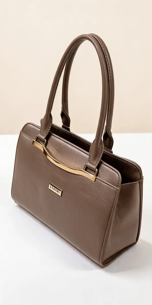 Brown_Pu_Leather_Structured_Handbag_For_Women