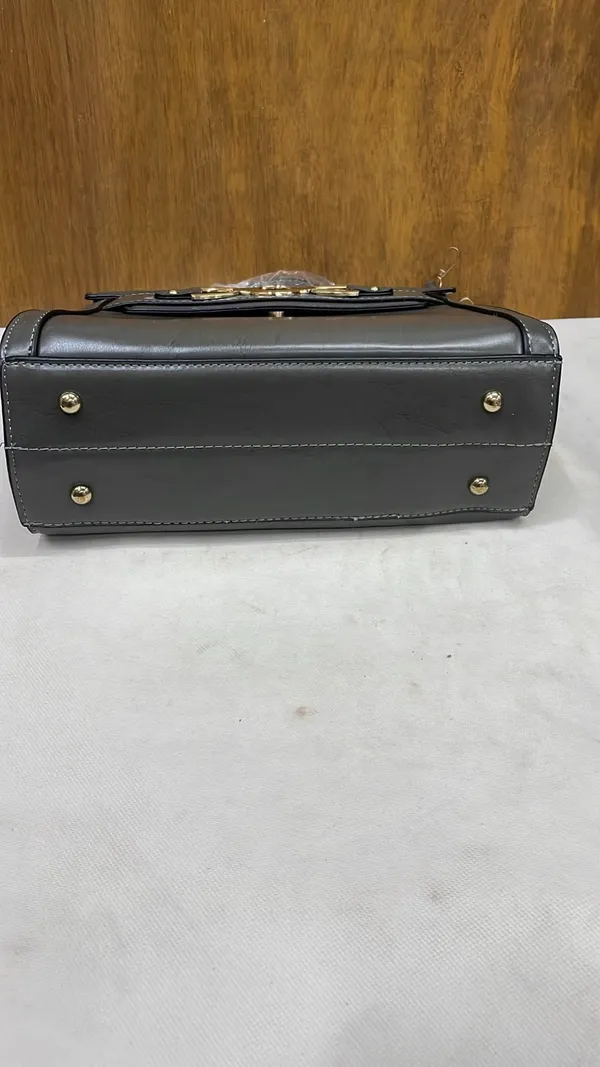 Grey_Pu_Leather_Structured_Handbag_For_Women