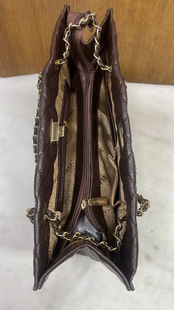 Brown_Pu_Leather_Quilted_Shoulder_Bag_For_Women