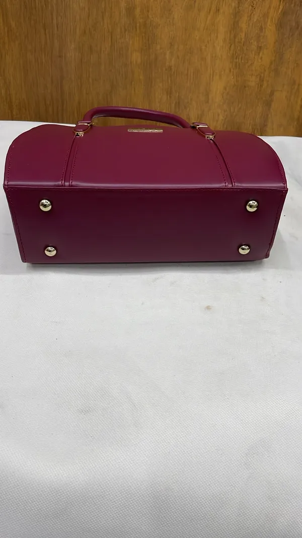 Maroon_Pu_Leather_Structured_Handbag_For_Women