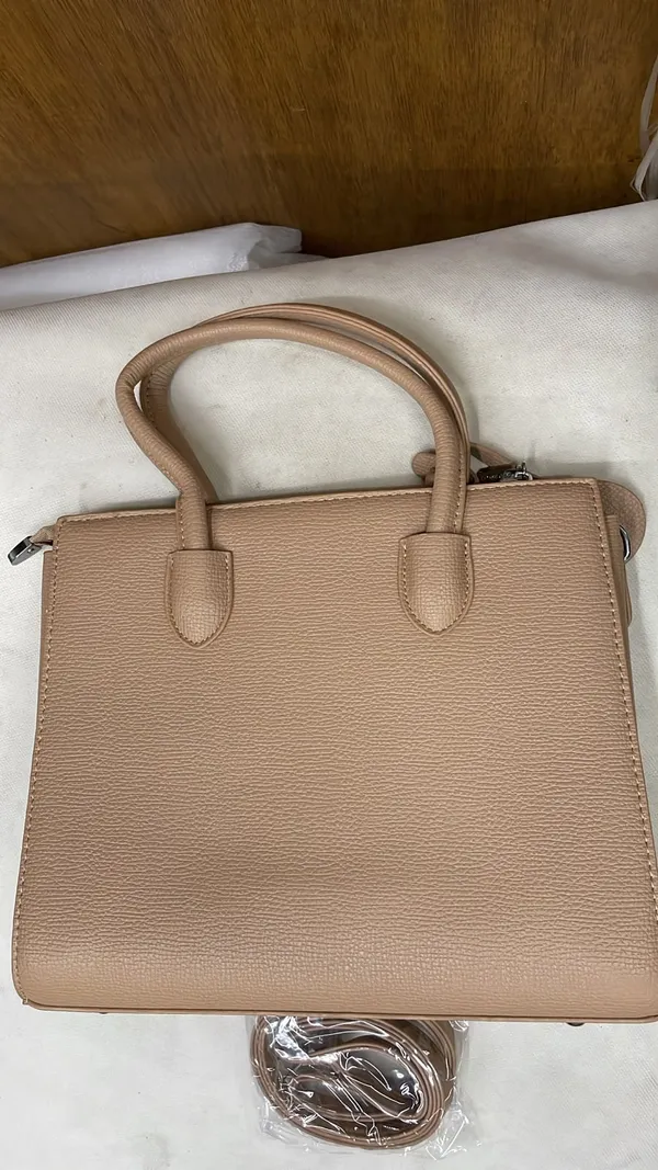 Beige_Pu_Leather_Textured_Structured_Handbag_For_Women