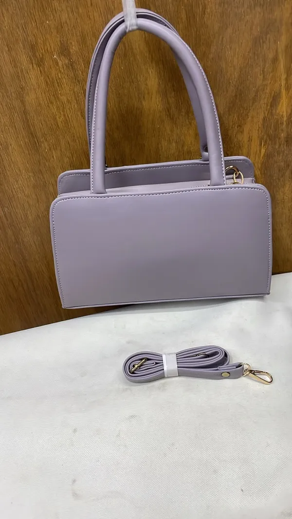 Lavender_Pu_Leather_Structured_Handbag_For_Women