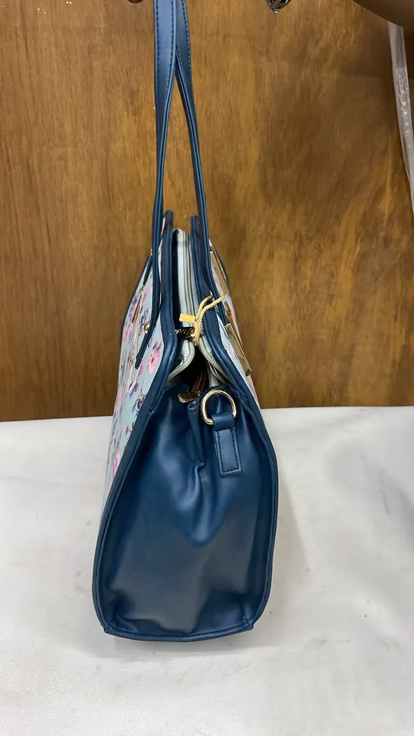 Blue_Pu_Leather_Floral_Tote_Bag_For_Women