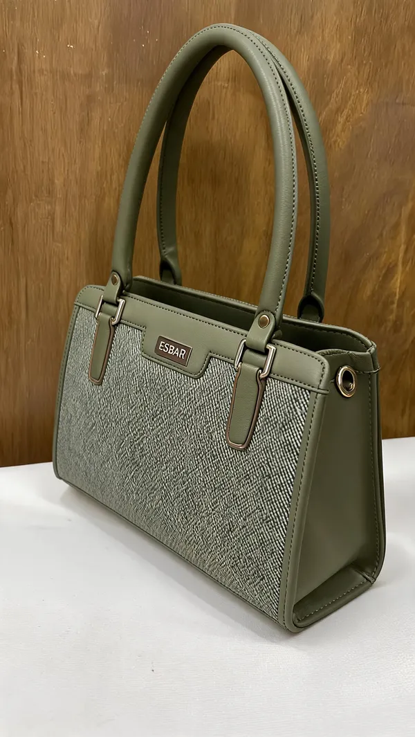 Olive_Green_Pu_Leather_Structured_Handbag_For_Women