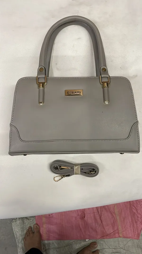 Grey_Pu_Leather_Structured_Handbag_For_Women
