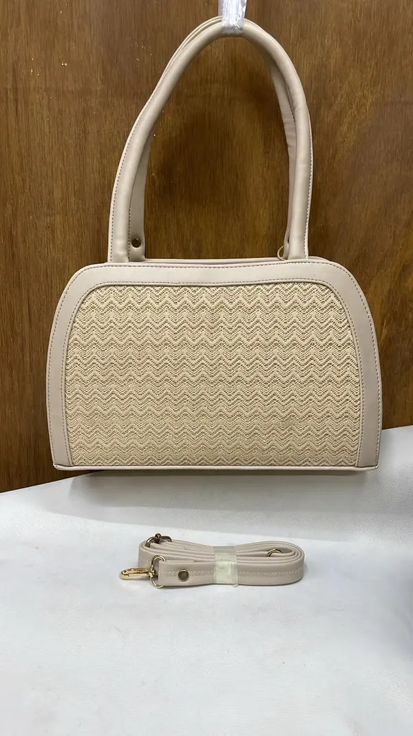 Beige_Pu_Leather_Woven_Structured_Handbag_For_Women