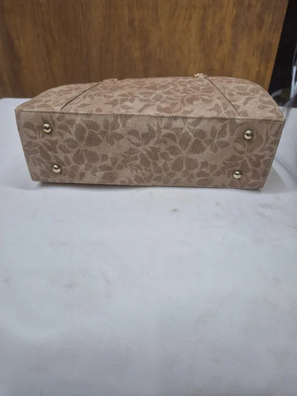 Beige_Pu_Leather_Floral_Tote_Bag_For_Women