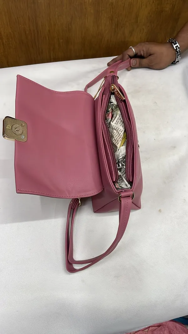 Pink_Pu_Leather_Crossbody_Sling_Bag_For_Women
