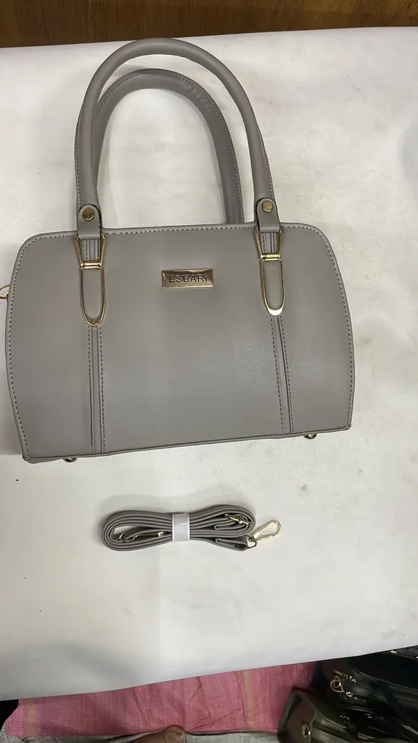 Grey_Pu_Leather_Structured_Handbag_For_Women