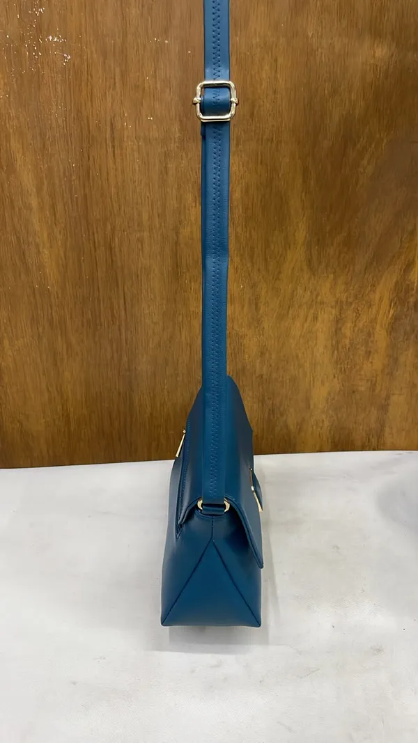 Blue_Pu_Leather_Structured_Crossbody_Bag_For_Women