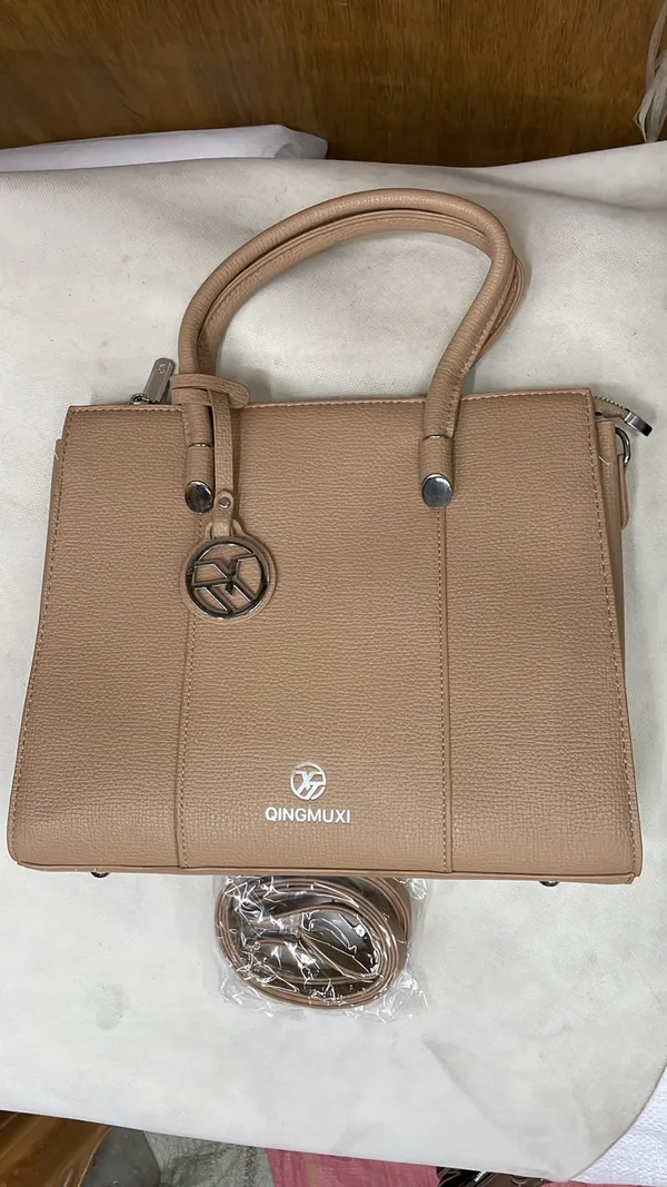 Beige_Pu_Leather_Textured_Structured_Handbag_For_Women