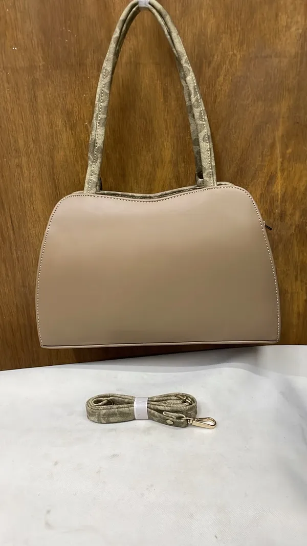 Beige_Pu_Leather_Shoulder_Bag_For_Women