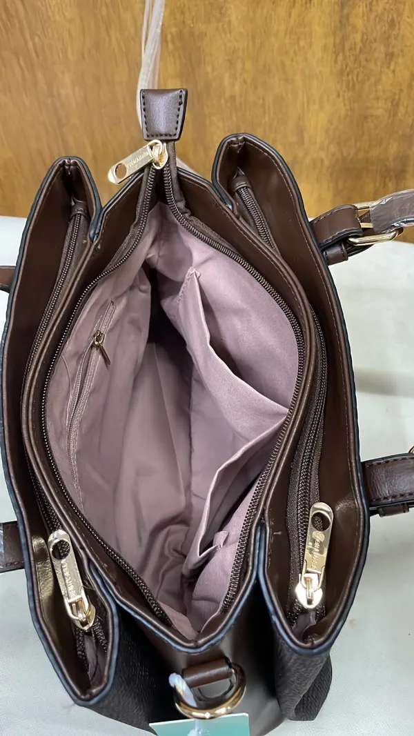 Brown_Pu_Leather_Structured_Tote_Bag_For_Women